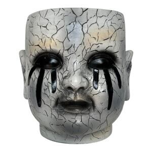 New Ashland Spooky Halloween Baby Doll Head Planter/Vase